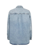 Stonewash denim blouse nukaysa