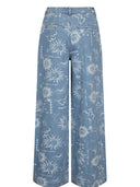 Denim broek met print nugiselly