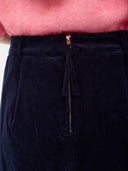 Donkerblauwe corduroy rok nujoanna