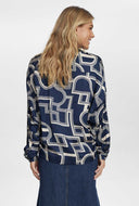 Donkerblauwe blouse nuletty