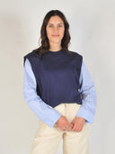 Donkerblauwe top nusindi