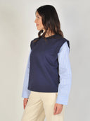 Donkerblauwe top nusindi