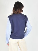 Donkerblauwe top nusindi