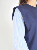 Donkerblauwe top nusindi