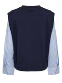 Donkerblauwe top nusindi