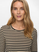 Goud gestreepte longsleeve nurixie