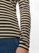 Goud gestreepte longsleeve nurixie