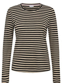 Goud gestreepte longsleeve nurixie