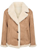 Licht bruine reversible jas nueliotta