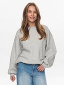 Lichtgrijze sweater nubissa
