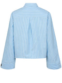 Lichtblauw gestreepte blouse nukelsey