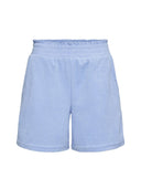 Lichtblauwe badstof shorts nualine