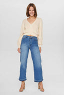 Ecru cropped vest numirna