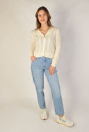Ecru vest numorello cardigan