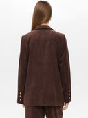 Bruine corduroy blazer nuthea