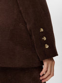 Bruine corduroy blazer nuthea