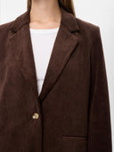 Bruine corduroy blazer nuthea