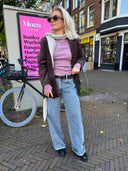 Bruine corduroy blazer nuthea