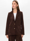 Bruine corduroy blazer nuthea