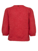 Rode wollen cardigan nusuri