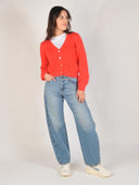 Rood katoenen vest numirna