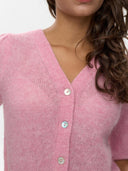 Roze gebreid vest nulana
