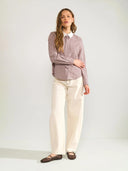 Roze geruite blouse nusussie
