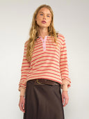 Roze gestreepte pullover nulucinda stripe
