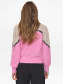 Roze numarna suri pullover