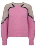Roze numarna suri pullover
