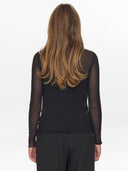 Zwarte mesh longsleeve nujinnie