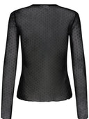 Zwarte mesh longsleeve nujinnie