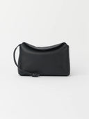 Zwarte leren tas sienna mini