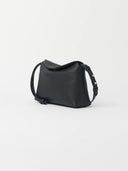 Zwarte leren tas sienna mini