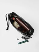 Zwarte leren tas sienna mini