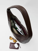 Bruine leren tas coco grand