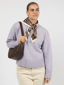 Bruine tas leo midi woven