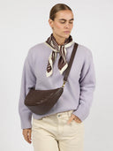 Bruine tas leo midi woven