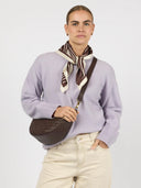 Bruine tas leo midi woven