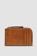 Lola coine purse cognac croco
