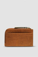 Lola coine purse cognac croco