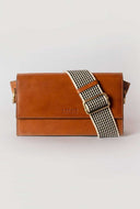Cognac crossbody tas stella