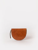 Laura coin purse cognac croco