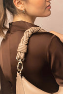 Leo soft grain leather sand