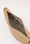 Leo soft grain leather sand