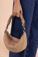 Leo soft grain leather sand