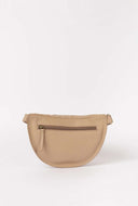 Ray bum bag woven soft grain leather sand