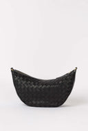 Leo woven soft grain leather black
