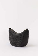 Leo woven soft grain leather black