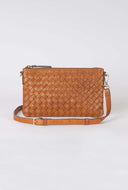 Lexi cognac woven classic leather